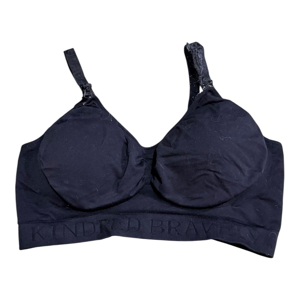 Kindred Bravely Sublime Nursing Bra Black XL Busty Wireless Maternity Rd descrip